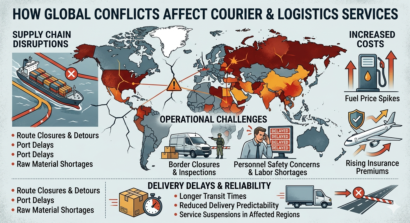 How Global Conflicts Can Affect Courier and Logistics Services
